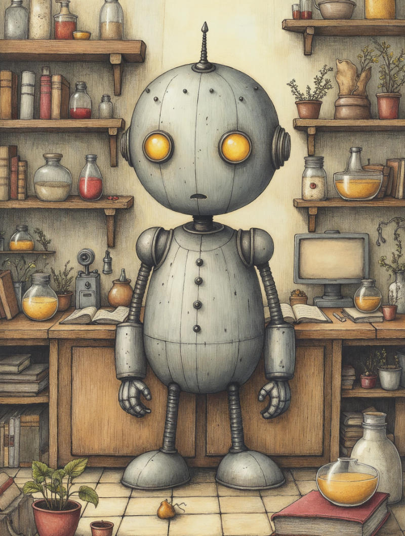 Ілюстрація з Цікавий Робот — 2
