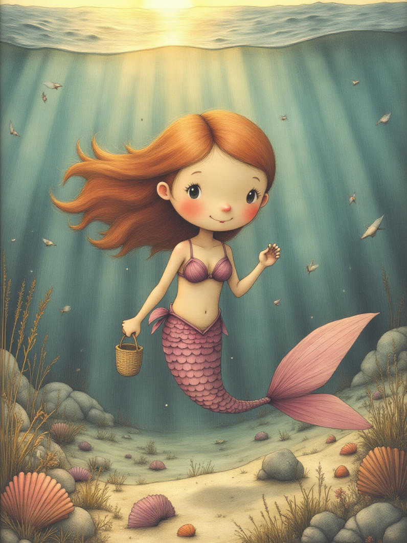 Ilustración de Marina y el Color del Mar — 1