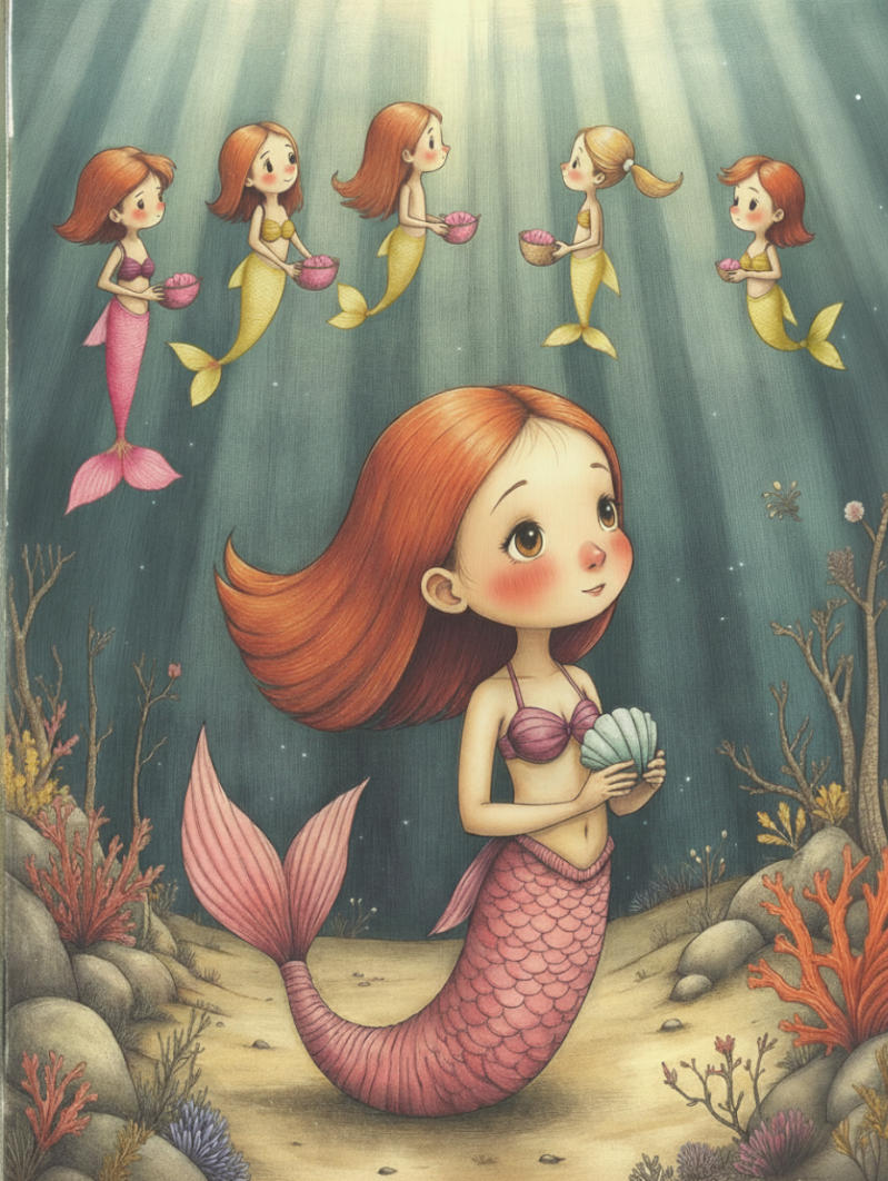 Ilustración de Marina y el Color del Mar — 2