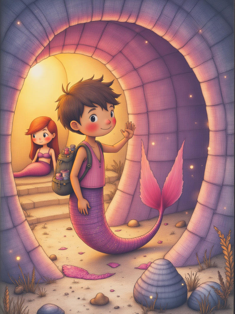 Ilustración de Marina y el Color del Mar — 5