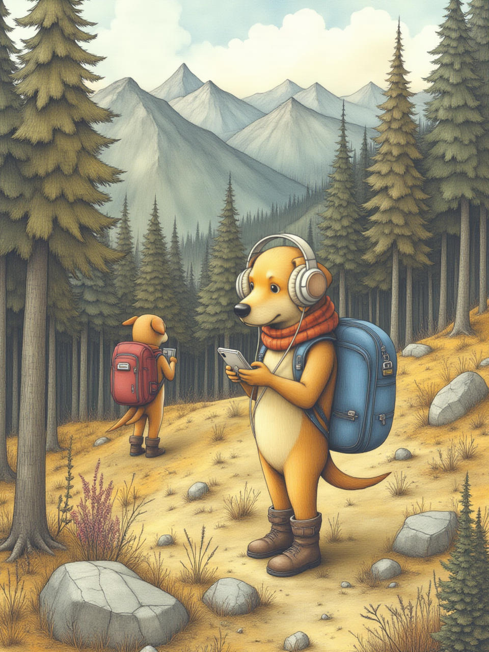 Illustration aus Der kleine Bergforscher — 1