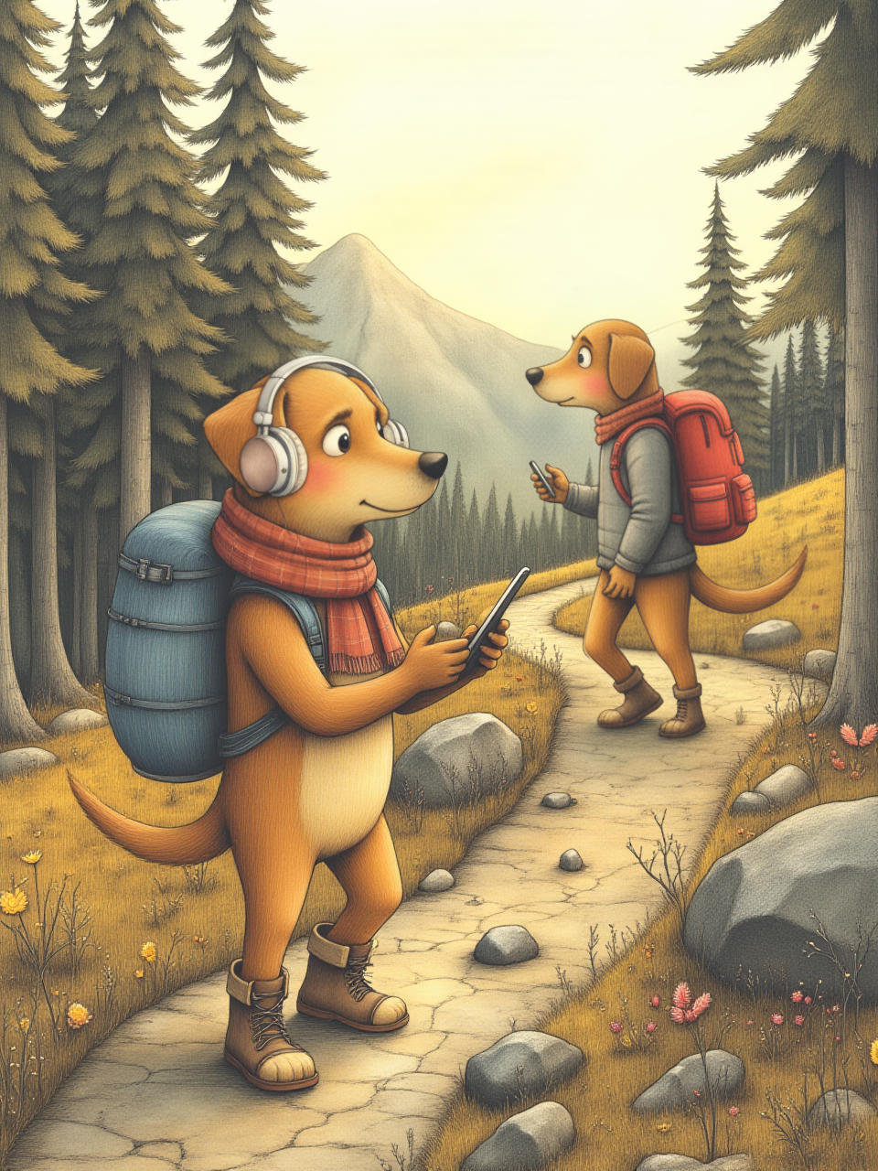 Illustration aus Der kleine Bergforscher — 2