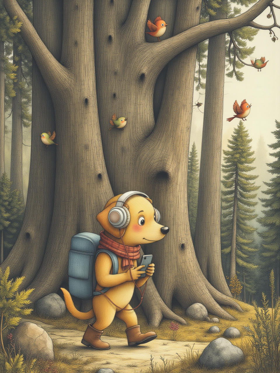 Illustration aus Der kleine Bergforscher — 5