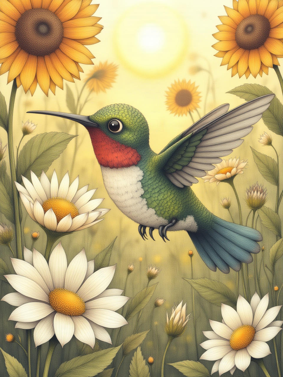 Illustrazione di La Tartaruga e il Colibrì — 4