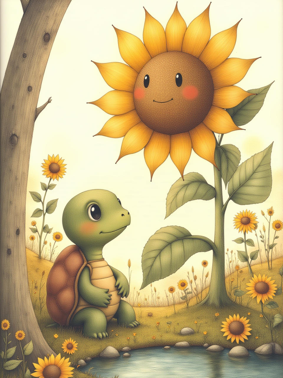 Illustrazione di La Tartaruga e il Colibrì — 5