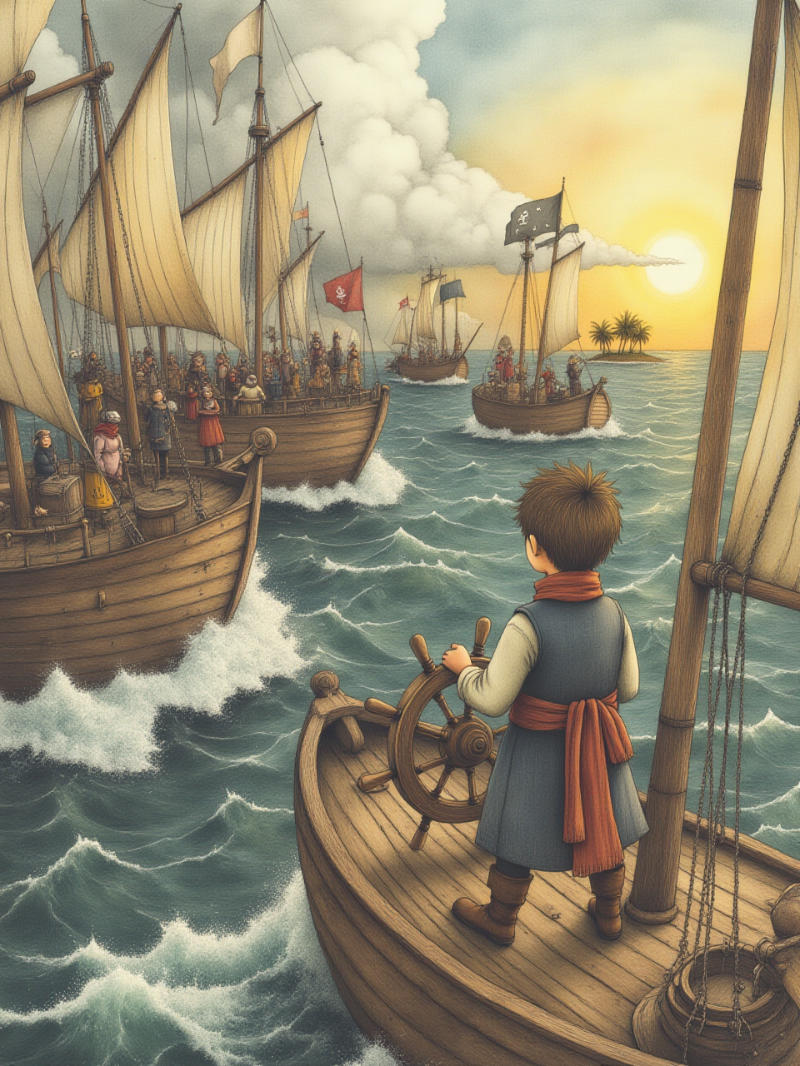 Ilustración de El Capitán del Silencio — 4