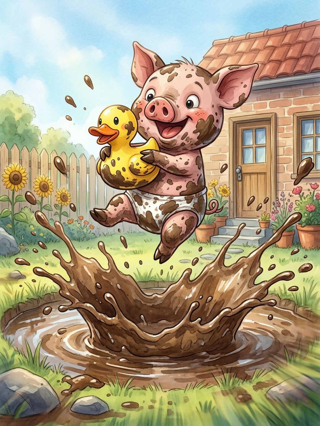 Ilustración de ¡Splash! Al agua, Pompón — 2