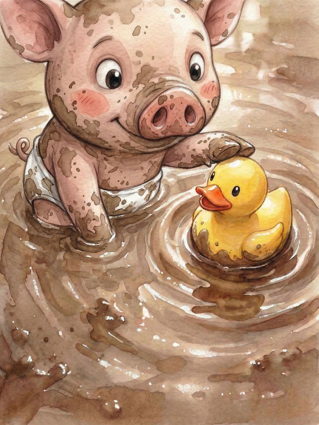 Ilustración de ¡Splash! Al agua, Pompón — 3