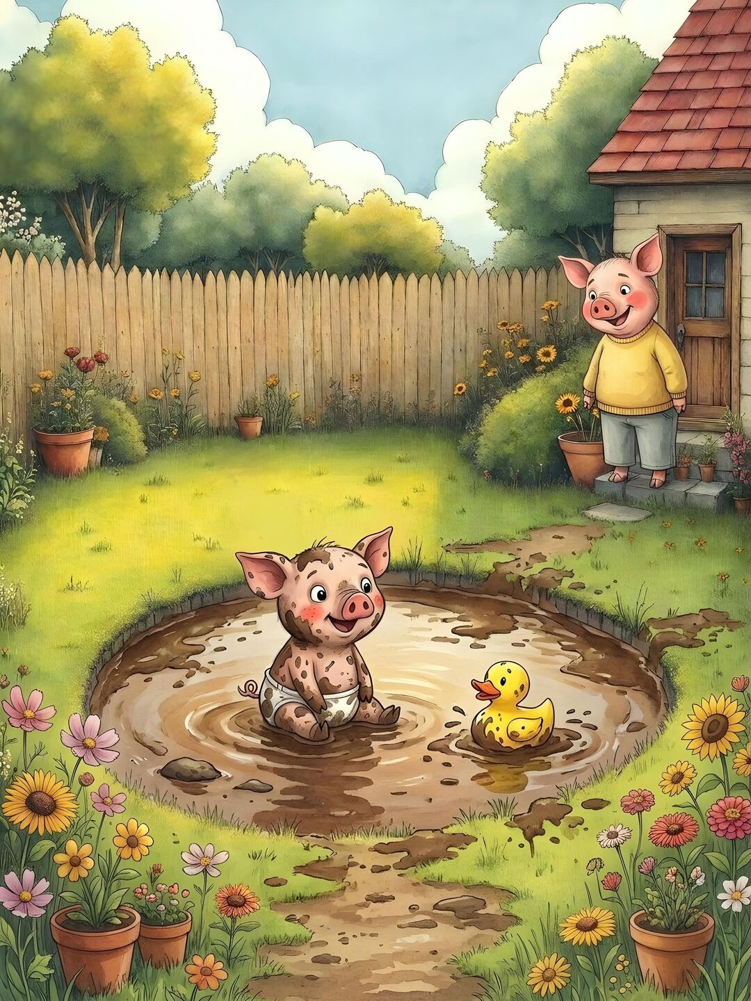 Ilustración de ¡Splash! Al agua, Pompón — 4