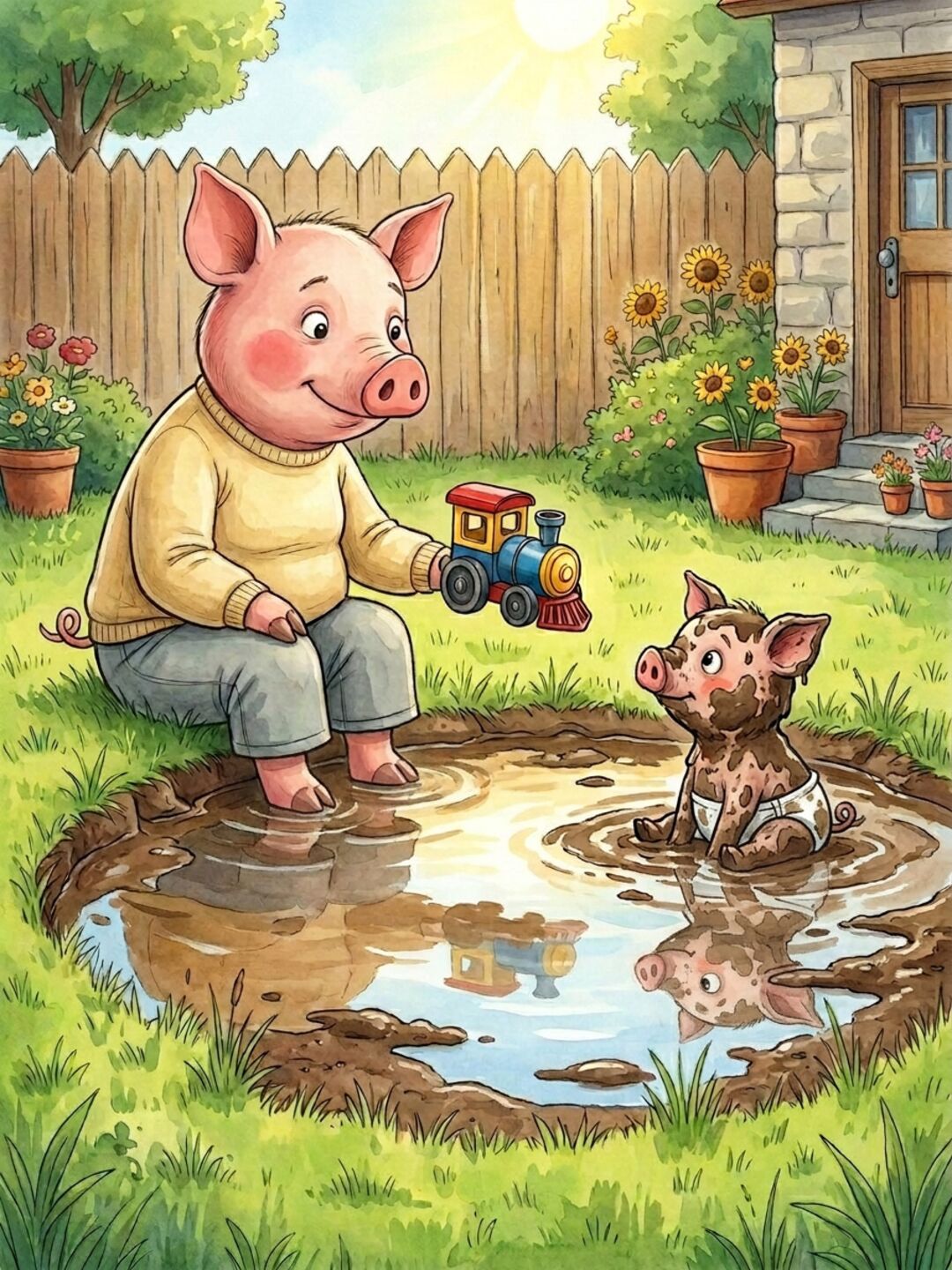 Ilustración de ¡Splash! Al agua, Pompón — 5