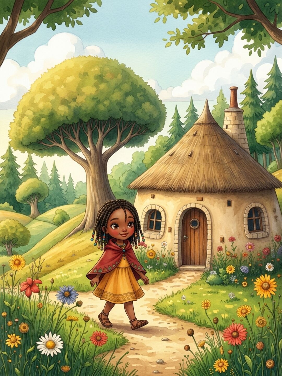 Illustration aus Adaption von Rotkäppchen — 4