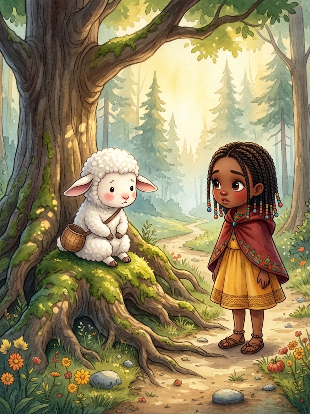 Illustration aus Adaption von Rotkäppchen — 5