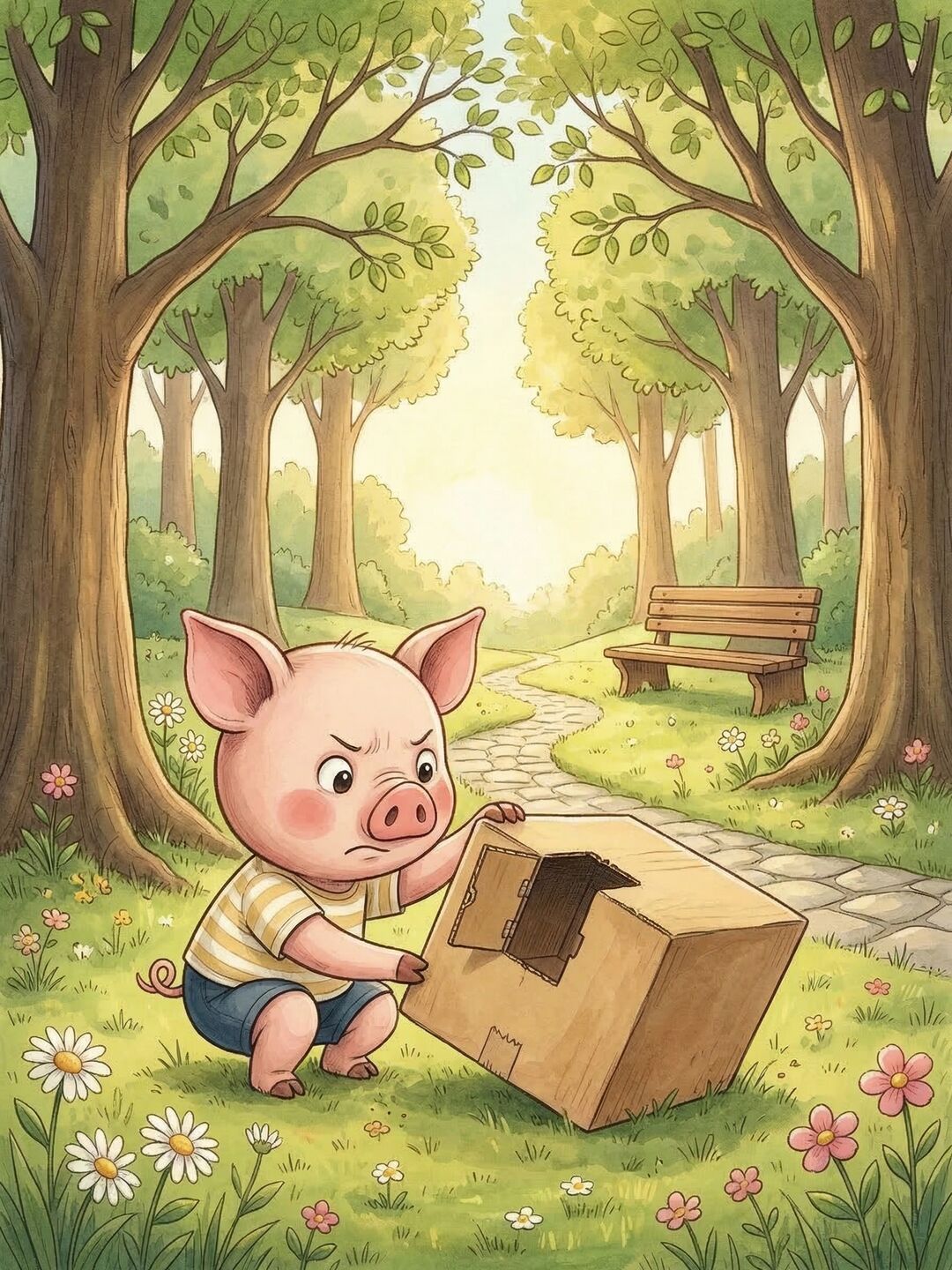 Иллюстрация из Адаптация «Трёх поросят» — 1