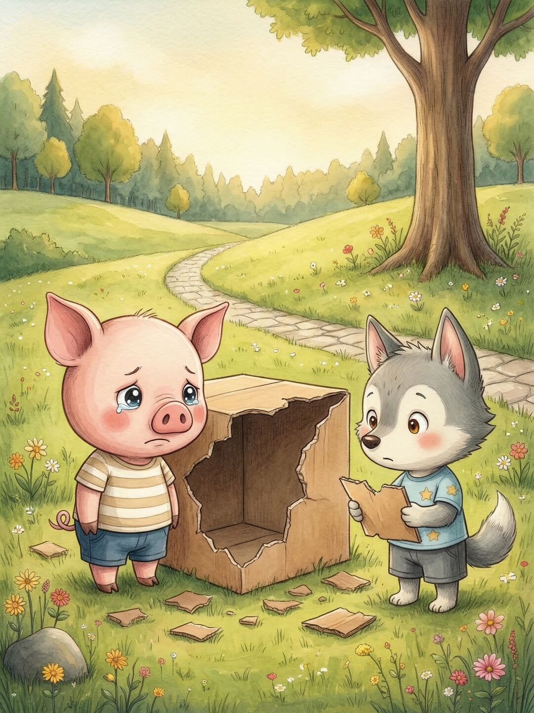 Иллюстрация из Адаптация «Трёх поросят» — 3